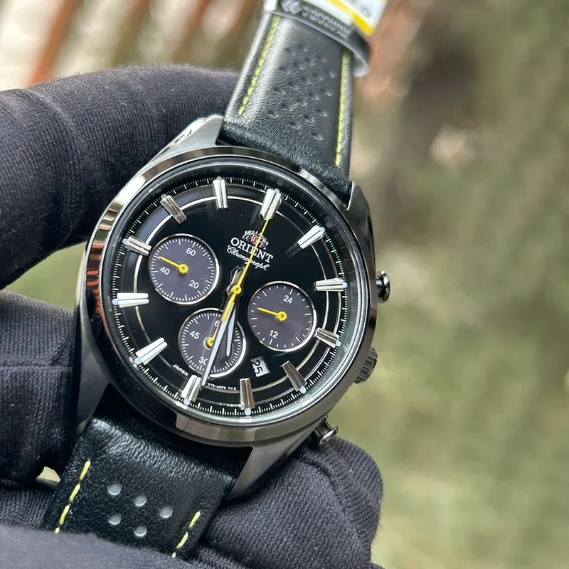 Orient Contemporary Solar Limited Edition Black Dial Men's Watch- RN-TX0307B